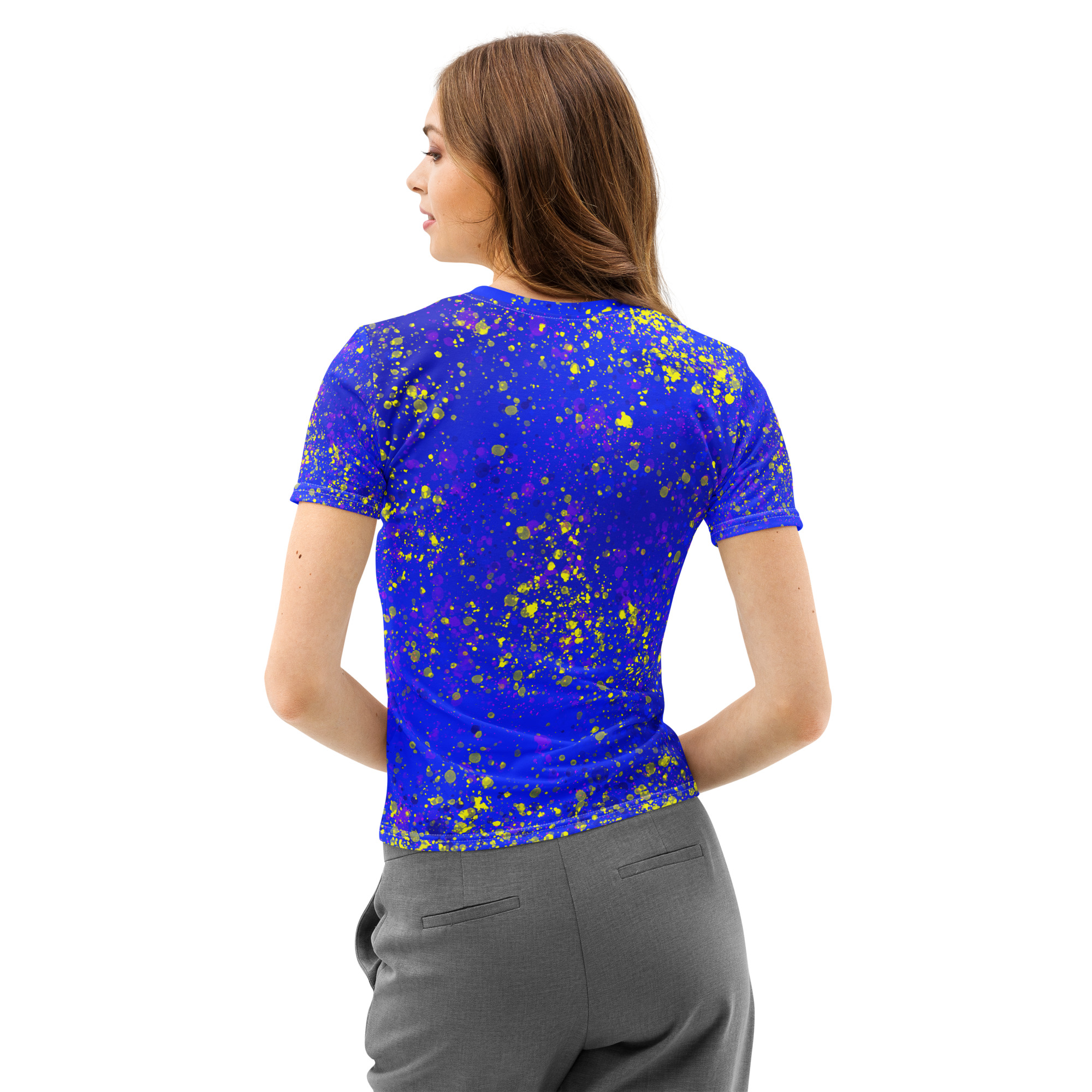 Splatter Women’s Crew Neck T-Shirt - Image 3