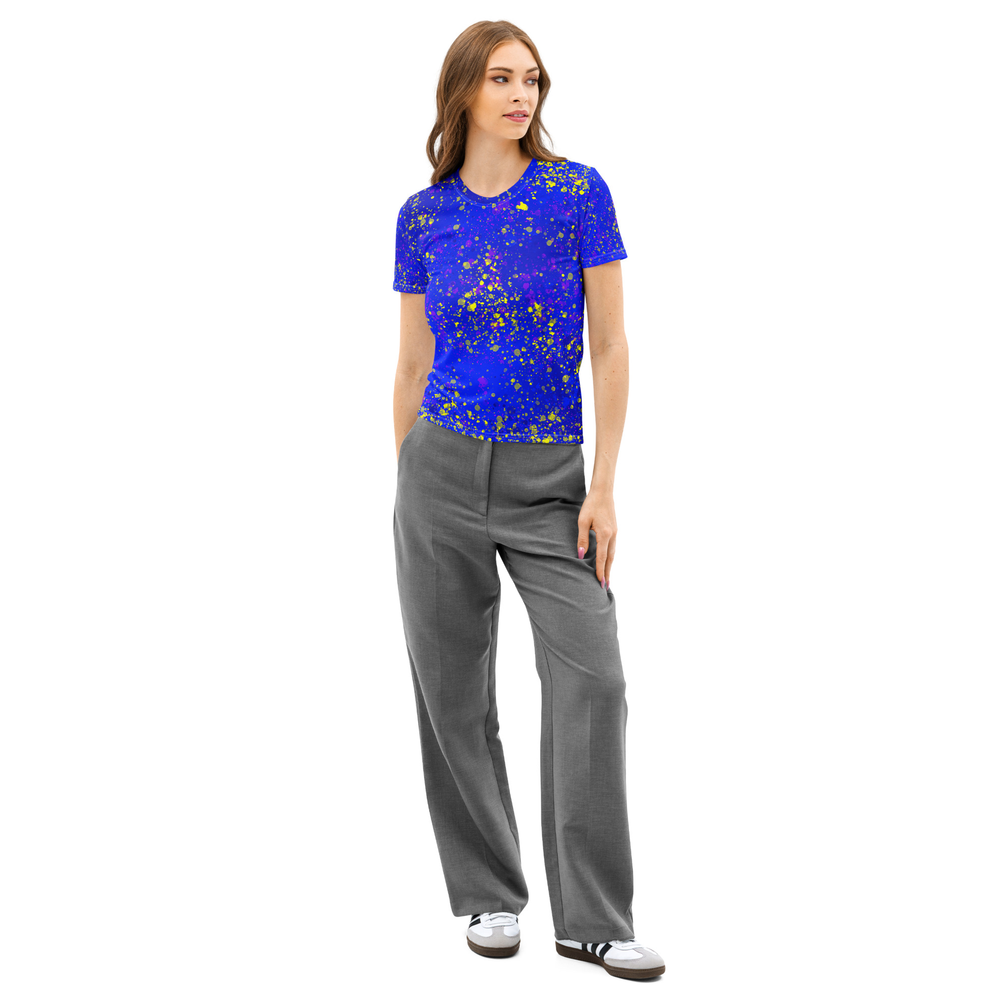 Splatter Women’s Crew Neck T-Shirt