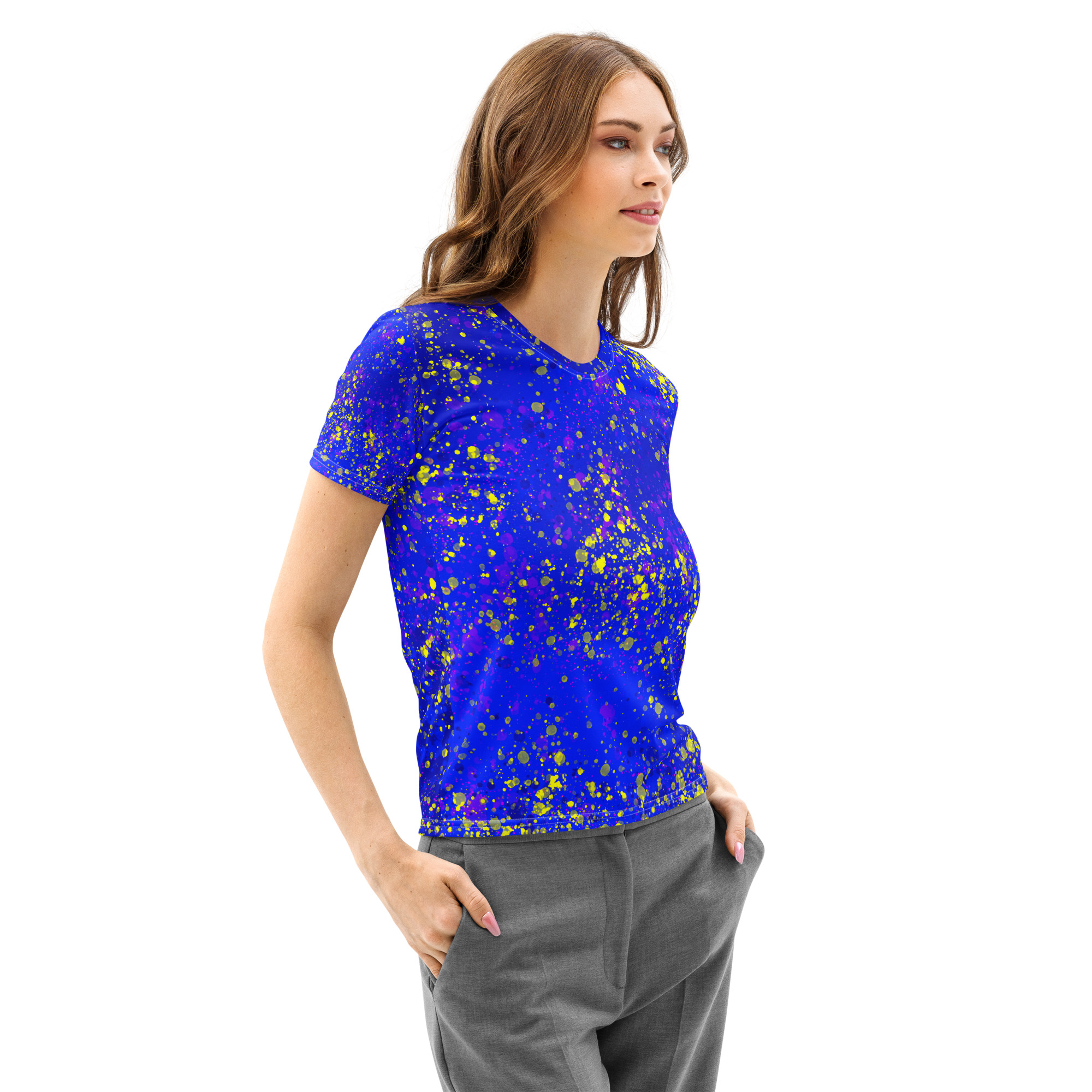Splatter Women’s Crew Neck T-Shirt - Image 5